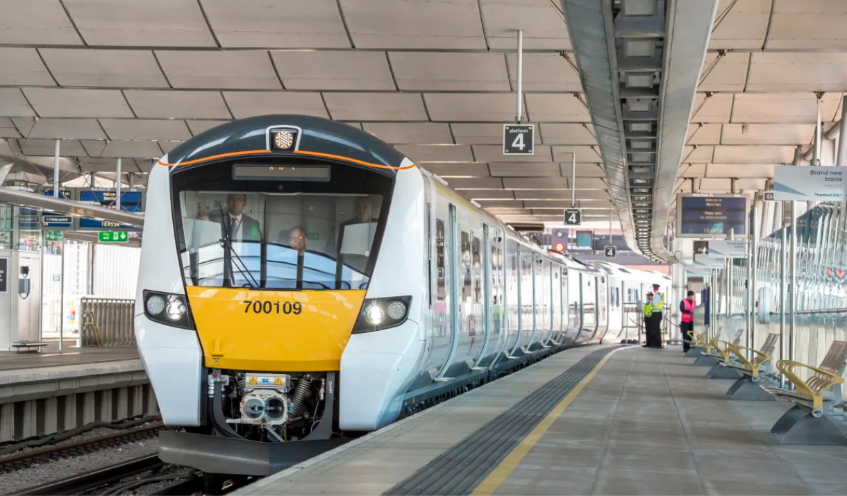 Thameslink train at the platform